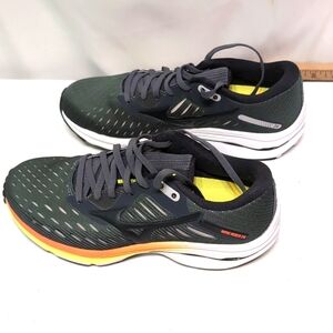 Mizuno Energy Wave Rider 24 black running shoes men's boys size 7